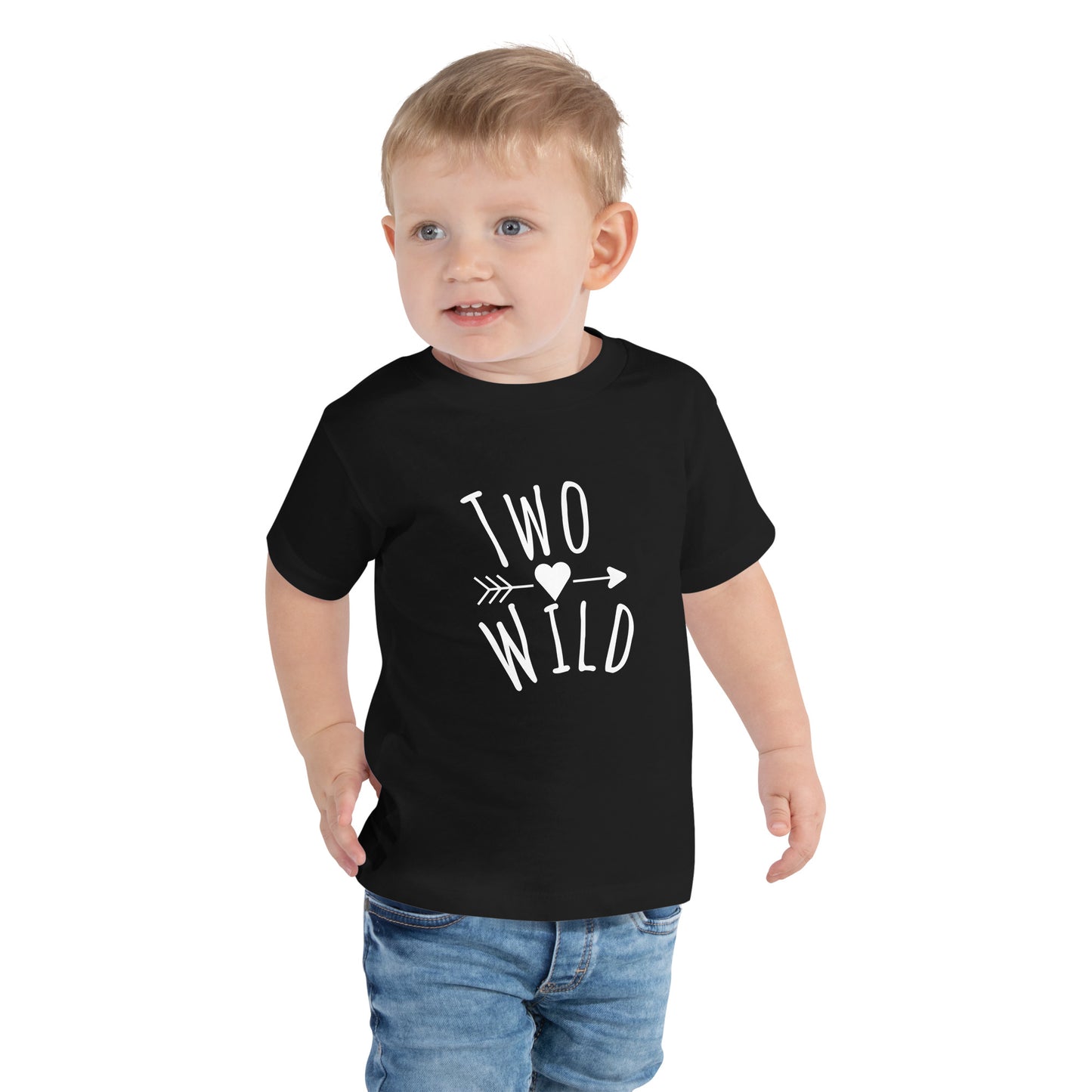 Toddler Short Sleeve Tee - Two and wild B/W