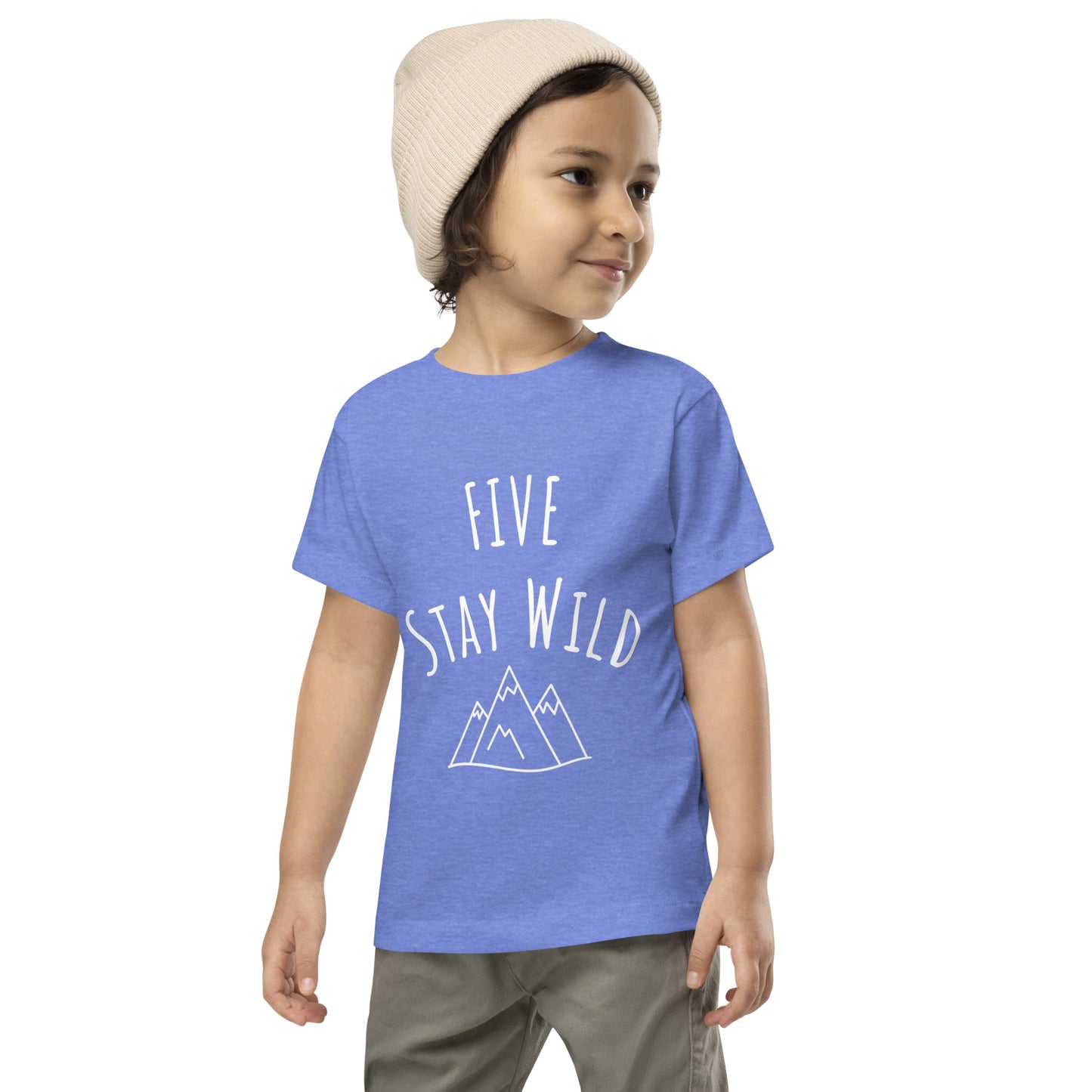 Toddler Short Sleeve Tee - Five stay wild