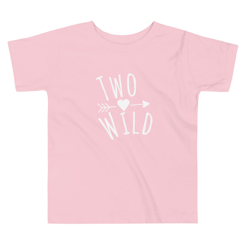 Toddler Short Sleeve Tee - Two and wild B/W