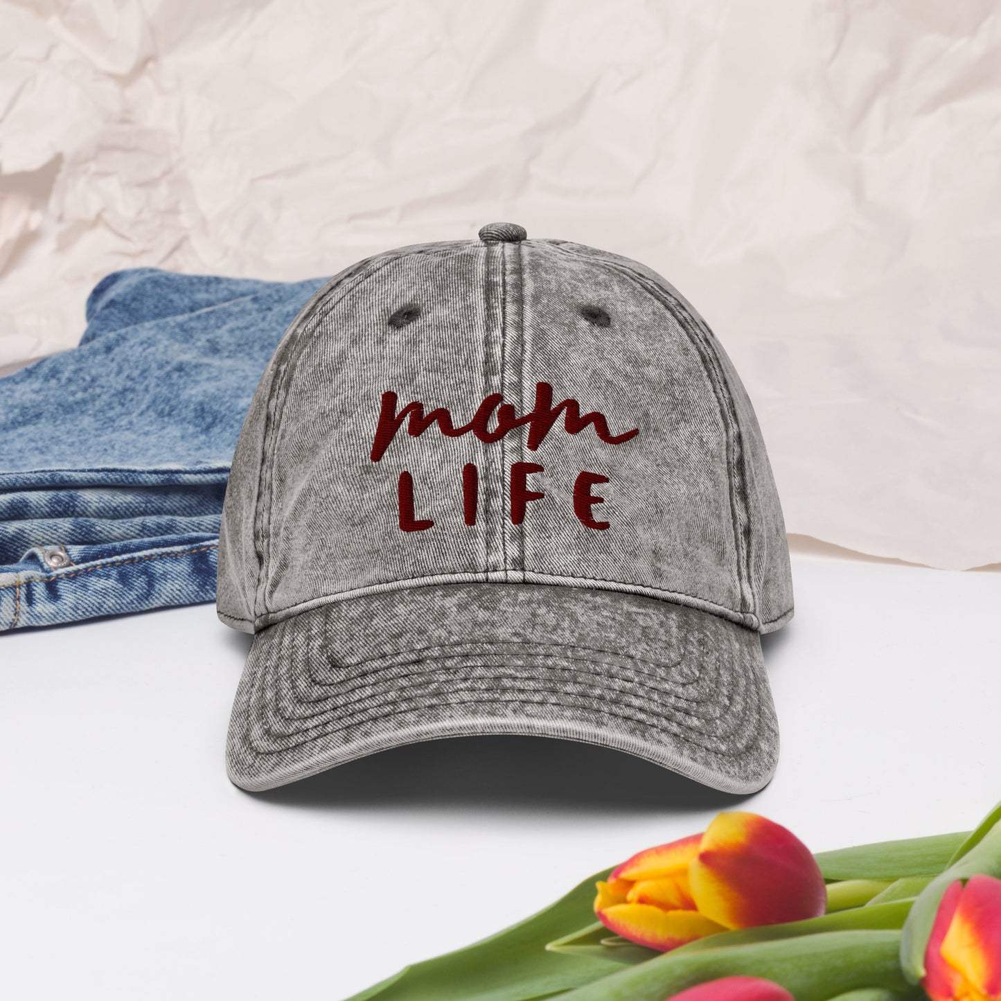 Vintage Mom Life Hat - Washed-out